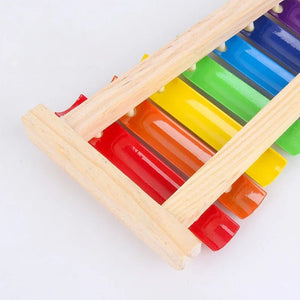 Planet Gates Wooden 8 Tones Multicolor Xylophone Wood Musical Instrument Toys For Baby Kids Wood Musical Instrument Toys Accessories