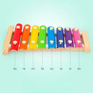 Planet Gates Wooden 8 Tones Multicolor Xylophone Wood Musical Instrument Toys For Baby Kids Wood Musical Instrument Toys Accessories