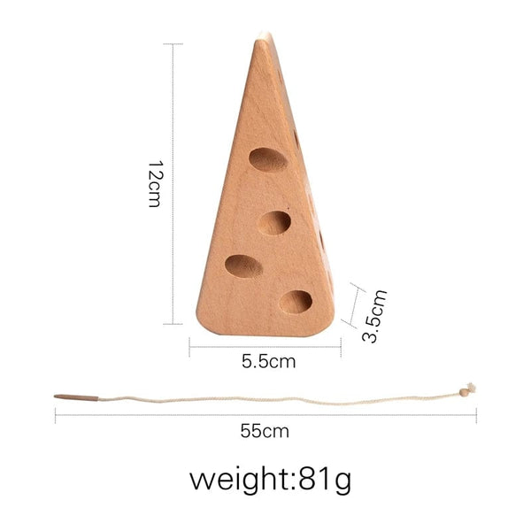 Planet Gates Wooden Baby Animal Threading Toys Blocks Board Games Stacking Toys Montessori Hands-on Ability Educational Children Blocks Gifts