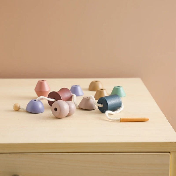 Planet Gates Wooden Baby Animal Threading Toys Blocks Board Games Stacking Toys Montessori Hands-on Ability Educational Children Blocks Gifts