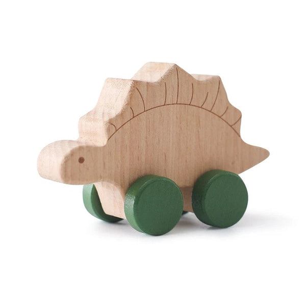 Planet Gates Wooden Baby Car Toys Beech Wooden Dinosaur Cartoon Car Teether Educational Montessori Toys For Children Teething Baby Toys