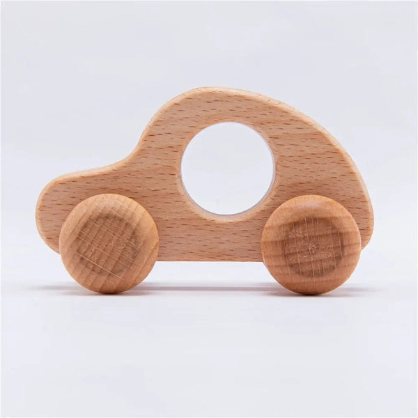Planet Gates Wooden Baby Car Toys Beech Wooden Dinosaur Cartoon Car Teether Educational Montessori Toys For Children Teething Baby Toys