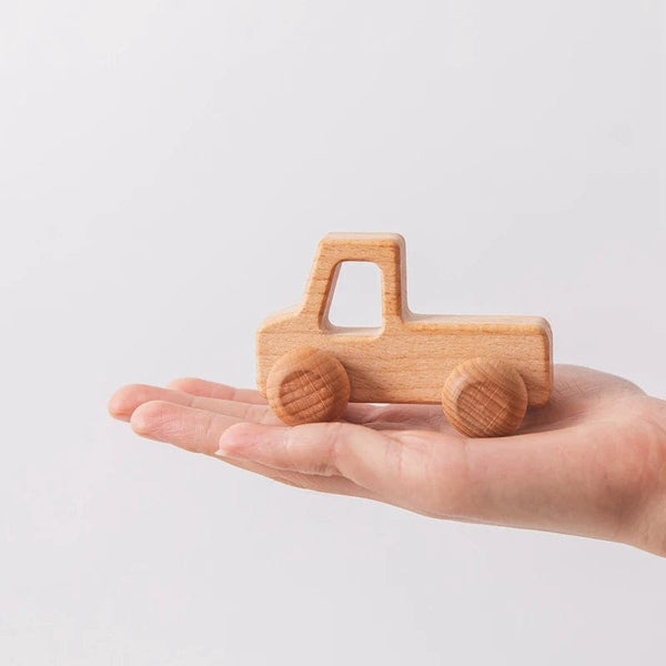 Planet Gates Wooden Baby Car Toys Beech Wooden Dinosaur Cartoon Car Teether Educational Montessori Toys For Children Teething Baby Toys