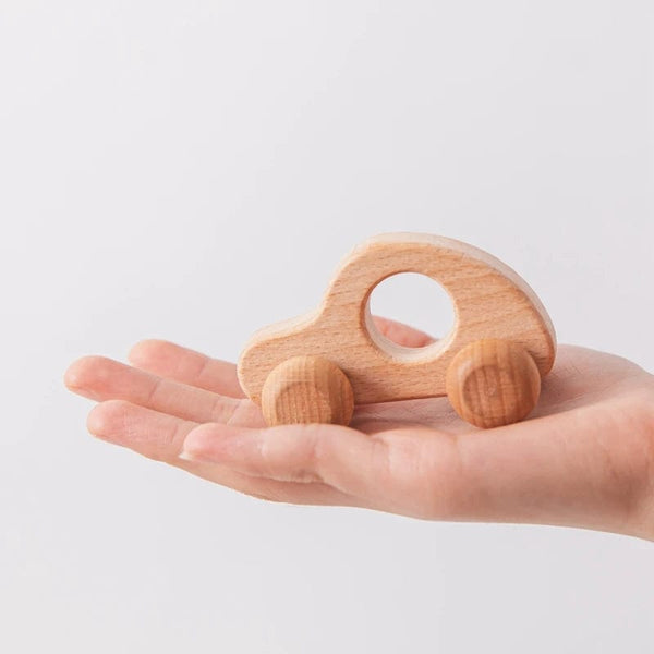 Planet Gates Wooden Baby Car Toys Beech Wooden Dinosaur Cartoon Car Teether Educational Montessori Toys For Children Teething Baby Toys