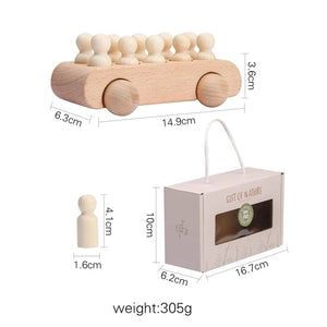 Planet Gates Wooden doll car / CHINA Wooden Train Birthday Toy  Montessori Toys Baby Educational Toys  Wooden Trolley  Baby Learning Toys  Number Of Wood Baby's Toys