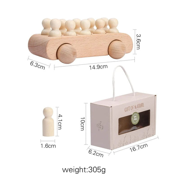 Planet Gates Wooden doll car / CHINA Wooden Train Birthday Toy  Montessori Toys Baby Educational Toys  Wooden Trolley  Baby Learning Toys  Number Of Wood Baby's Toys