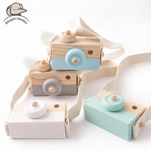 Planet Gates Wooden Fashion Camera Baby Toys Pendant Baby Block Montessori Toys for Children Wooden DIY Presents Nursing Gift Outdoor Toys