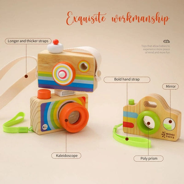 Planet Gates Wooden Fashion Camera Baby Toys Pendant Baby Block Montessori Toys for Children Wooden DIY Presents Nursing Gift Outdoor Toys
