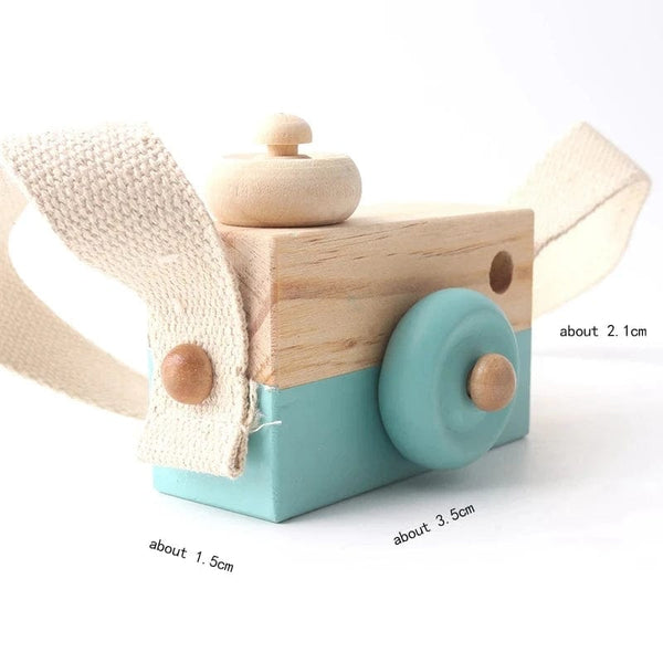 Planet Gates Wooden Fashion Camera Baby Toys Pendant Baby Block Montessori Toys for Children Wooden DIY Presents Nursing Gift Outdoor Toys