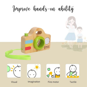 Planet Gates Wooden Fashion Camera Baby Toys Pendant Baby Block Montessori Toys for Children Wooden DIY Presents Nursing Gift Outdoor Toys