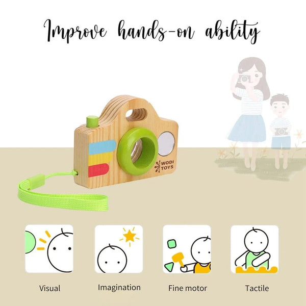 Planet Gates Wooden Fashion Camera Baby Toys Pendant Baby Block Montessori Toys for Children Wooden DIY Presents Nursing Gift Outdoor Toys