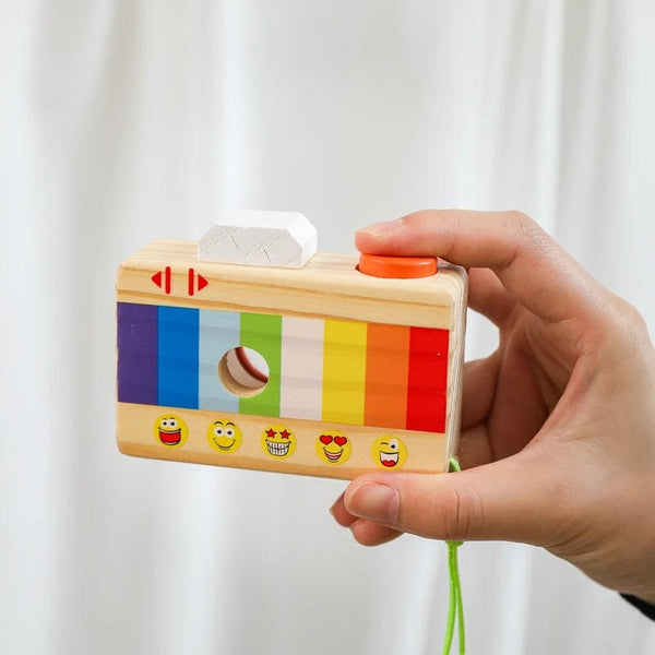 Planet Gates Wooden Fashion Camera Baby Toys Pendant Baby Block Montessori Toys for Children Wooden DIY Presents Nursing Gift Outdoor Toys