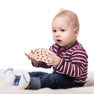 Planet Gates Wooden Hedgehog Threading Board Kids Montessori Toys Beech Wooden Educational Toy Button Beaded Blocks Puzzle Toy Baby Gifts