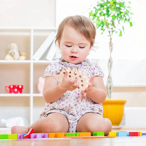 Planet Gates Wooden Hedgehog Threading Board Kids Montessori Toys Beech Wooden Educational Toy Button Beaded Blocks Puzzle Toy Baby Gifts