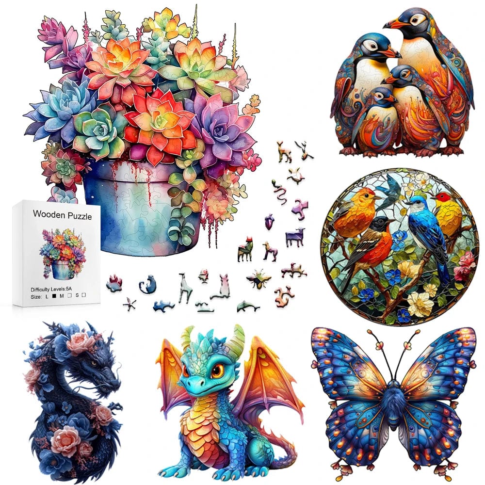 Planet Gates Wooden Puzzle Toys - Montessori - Irregular Wooden Puzzle - Adult 3D Puzzle - Children's Gifts - High difficulty Puzzle