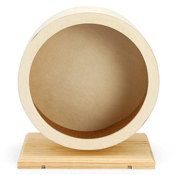 Planet Gates Wooden Running Wheel Training Silent Pet Supplies Gerbil Mice Rotatory Pig Cage Accessory Mute Roller Toy Hamster Wheel Exercise