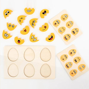 Planet Gates Wooden smiling face Kids Emotion Puzzles Montessori Parish Toys Expression Matching Board Game Sensory Thinking Educational Table Games for Kids