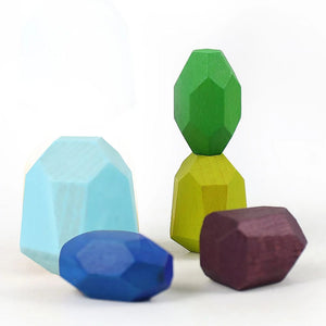 Planet Gates Wooden Sorting Stacking Rocks Stones Sensory Toddler Toys Learning Montessori Toys Building Blocks Game for Kids Birthday Gifts