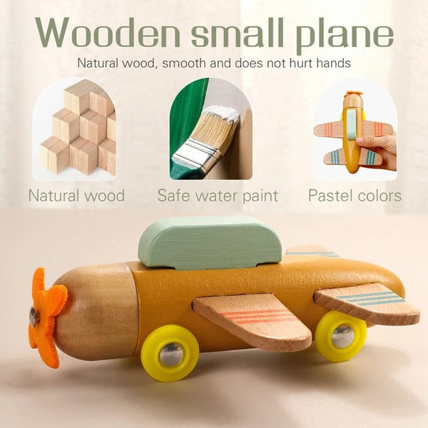 Planet Gates Wooden Train Birthday Toy  Montessori Toys Baby Educational Toys  Wooden Trolley  Baby Learning Toys  Number Of Wood Baby's Toys