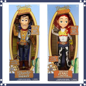 Planet Gates Woody Disney Toy Story 4 Anime Figure Talking Woody Buzz Jessie Rex Action Figures Model Decoration Collection christmas Toy Gifts