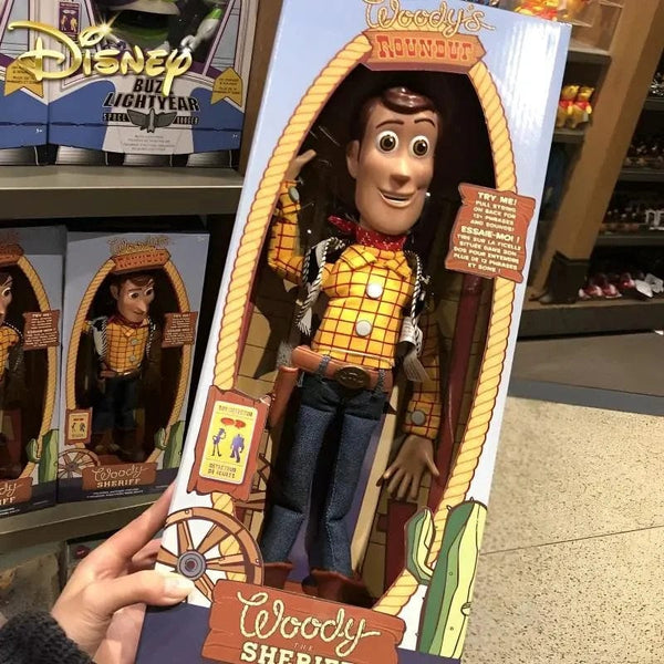 Planet Gates Woody Disney Toy Story 4 Anime Figure Talking Woody Buzz Jessie Rex Action Figures Model Decoration Collection christmas Toy Gifts