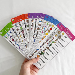 Planet Gates Word List Cards Kids Montessori English Word Lists Cards ESL Teaching Materials Sight Words Writing Vocabulary Building Autism Learning Toys