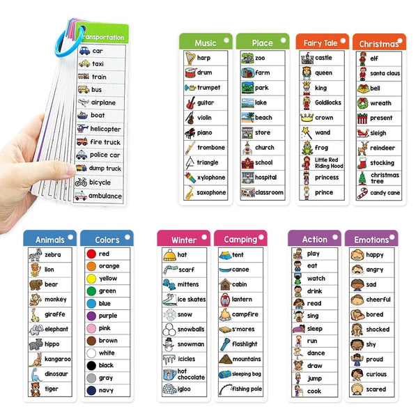 Planet Gates Word List Cards Kids Montessori English Word Lists Cards ESL Teaching Materials Sight Words Writing Vocabulary Building Autism Learning Toys