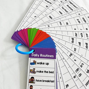 Planet Gates Word List Cards Kids Montessori English Word Lists Cards ESL Teaching Materials Sight Words Writing Vocabulary Building Autism Learning Toys