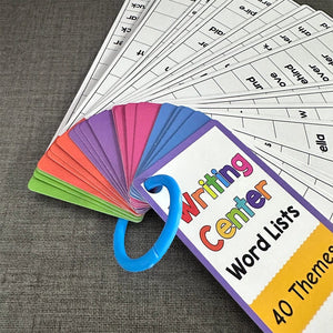 Planet Gates Word List Cards Kids Montessori English Word Lists Cards ESL Teaching Materials Sight Words Writing Vocabulary Building Autism Learning Toys