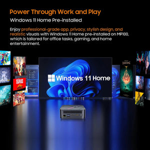 Planet Gates [World Premiere] Blackview Mini PC MP100 AMD R7 5700U Mini PC 8-Core 16-thread 16GB /32GB DDR4 512GB/1TB SSD Mini Computer PC