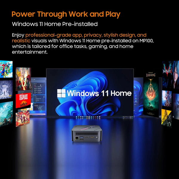 Planet Gates [World Premiere] Blackview Mini PC MP100 AMD R7 5700U Mini PC 8-Core 16-thread 16GB /32GB DDR4 512GB/1TB SSD Mini Computer PC