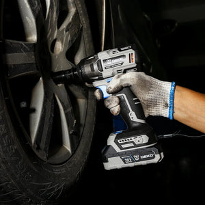 Planet Gates 【World Premiere】DEKO 20V MAX Cordless Brushless Wrench 350N.m High Torque Electric Impact Wrench Power Tools (DKBW20XL01)