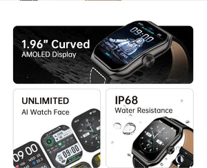 Planet Gates [World Premiere]Global Version BLACKSHARK GT3 Smart Watch 1.96'' Curved Amoled Display Support Bluetooth Call 100+ Sport Modes