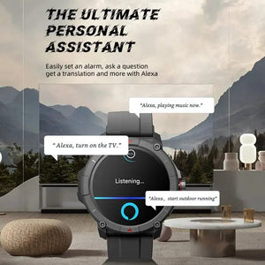 Planet Gates [World Premiere]MASX Oasis X Premium GPS Smart Watch Alexa Built-in GPS Hi-Fi Bluetooth Phone Calls Military Grade Sports Watch