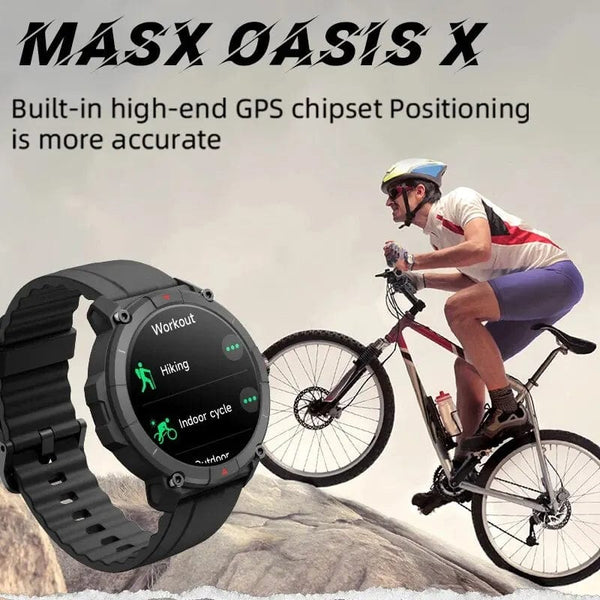Planet Gates [World Premiere]MASX Oasis X Premium GPS Smart Watch Alexa Built-in GPS Hi-Fi Bluetooth Phone Calls Military Grade Sports Watch