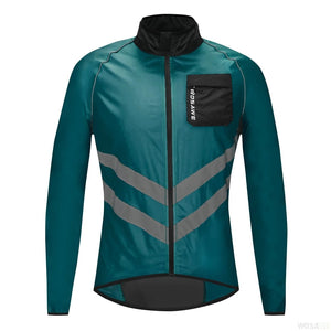 Planet Gates WOSAWE Cycling Jacket Man Windproof Waterproof Reflective Ultralight MTB Mountain Bicycle Wind Jackets Cycling Bike Windbreaker