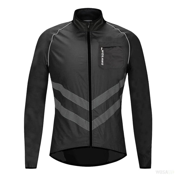 Planet Gates WOSAWE Cycling Jacket Man Windproof Waterproof Reflective Ultralight MTB Mountain Bicycle Wind Jackets Cycling Bike Windbreaker