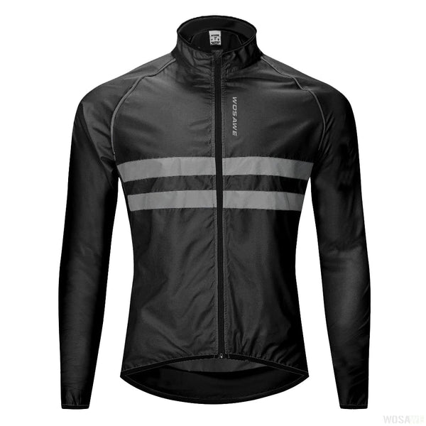 Planet Gates WOSAWE Cycling Jacket Man Windproof Waterproof Reflective Ultralight MTB Mountain Bicycle Wind Jackets Cycling Bike Windbreaker