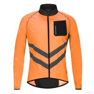 Planet Gates WOSAWE Cycling Jacket Man Windproof Waterproof Reflective Ultralight MTB Mountain Bicycle Wind Jackets Cycling Bike Windbreaker