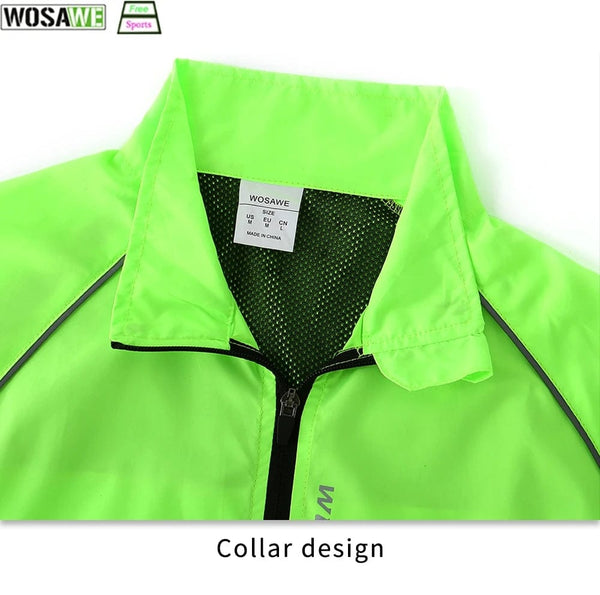 Planet Gates WOSAWE Waterproof Cycling Windbreaker Ultralight MTB Bicycle Bike Rain Jacket Raincoat Outdoor Sport Windproof Cycle Clothing