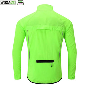 Planet Gates WOSAWE Waterproof Cycling Windbreaker Ultralight MTB Bicycle Bike Rain Jacket Raincoat Outdoor Sport Windproof Cycle Clothing
