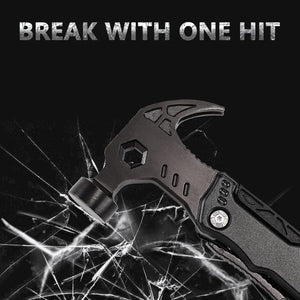 Planet Gates Wrench Hammer Multi-functional Claw Hammer Pliers Outdoor Camping Nail Hammer Multi-purpose Folding Tool Pliers Lifesaving Hammer Hand Tools