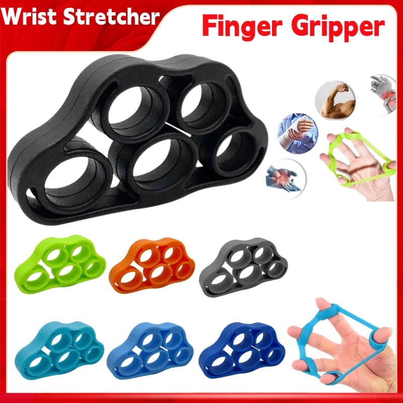 Planet Gates Wrist Stretcher Finger Gripper Expander Strength Trainer Exercise Silicone Hand Gripper 5 Finger Pinch Carpal Expanders For Gym