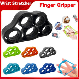 Planet Gates Wrist Stretcher Finger Gripper Expander Strength Trainer Exercise Silicone Hand Gripper 5 Finger Pinch Carpal Expanders For Gym