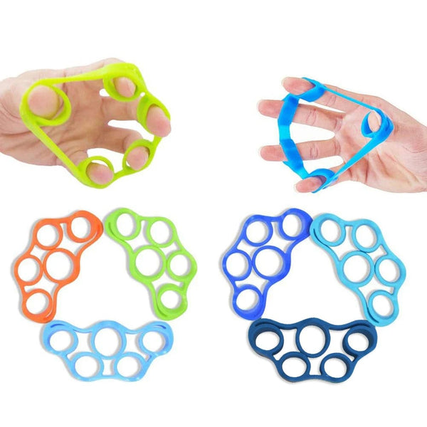 Planet Gates Wrist Stretcher Finger Gripper Expander Strength Trainer Exercise Silicone Hand Gripper 5 Finger Pinch Carpal Expanders For Gym