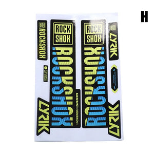 Planet Gates WT Front fork sticker mountain bike bicycle front shock absorber color change waterproof sticker