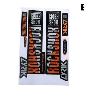 Planet Gates WT Front fork sticker mountain bike bicycle front shock absorber color change waterproof sticker