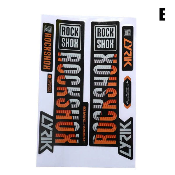 Planet Gates WT Front fork sticker mountain bike bicycle front shock absorber color change waterproof sticker