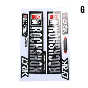 Planet Gates WT Front fork sticker mountain bike bicycle front shock absorber color change waterproof sticker