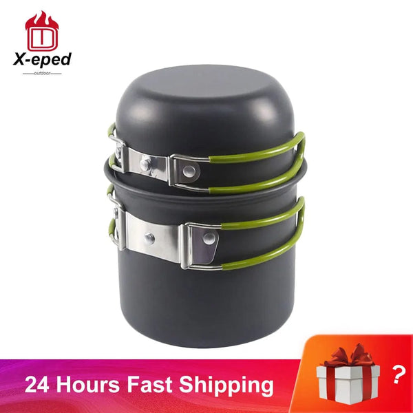 Planet Gates X-eped Travel Camping cookware kit cooking set Ultralight Outdoor tableware set Tourism Equipment For Hiking Picnic